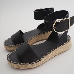 Zara espadrille sandals women’s size 7.5